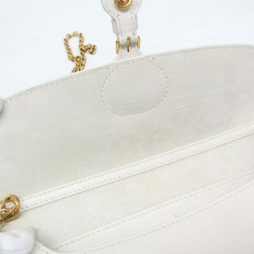 CHRISTIAN DIOR White Leather Shoulder Bag - Picture 13 of 16